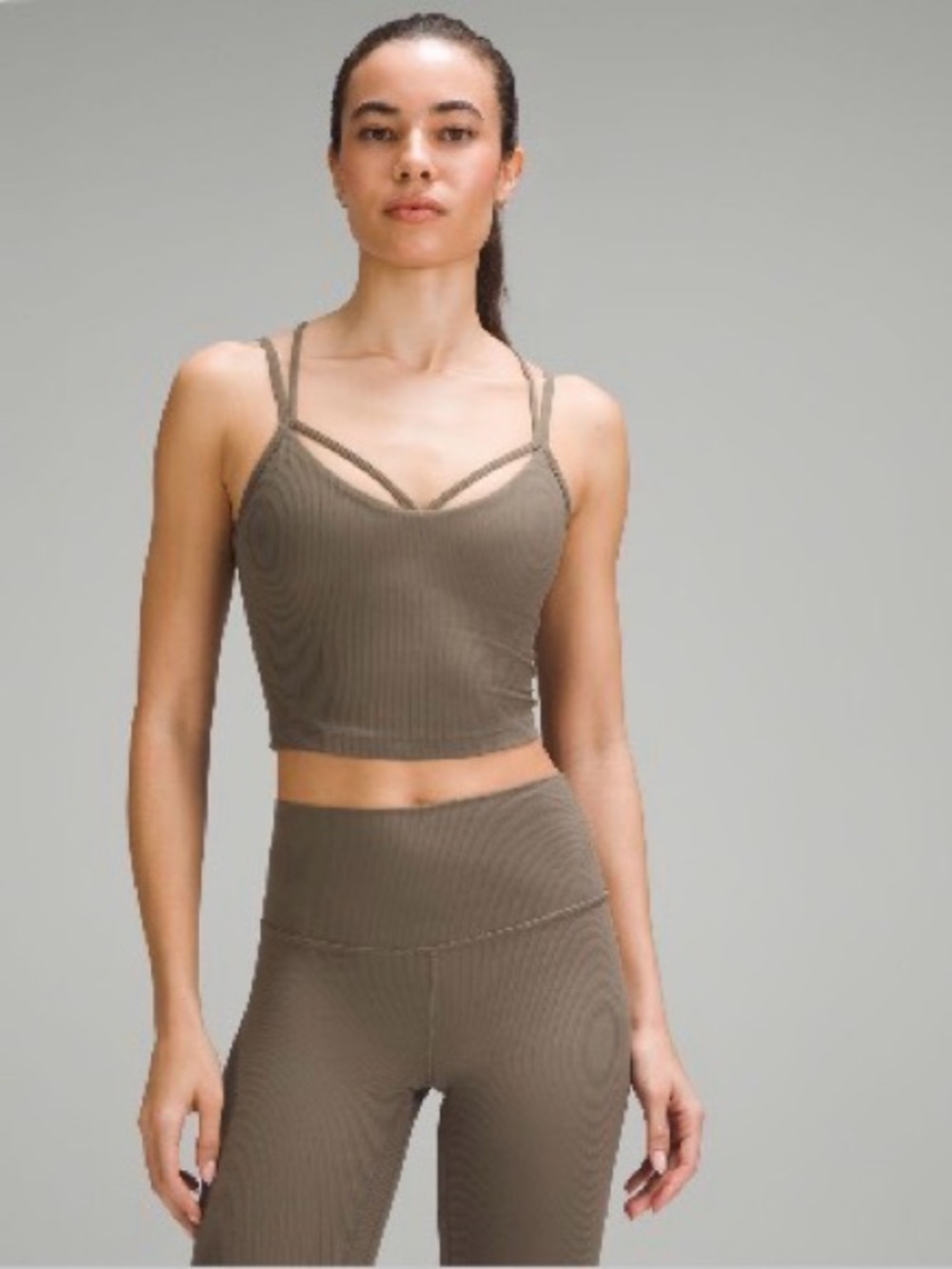 Lululemon Align Ribbed Strappy Tank Top in Nomad